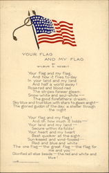 Your Flag And My Flag Postcard