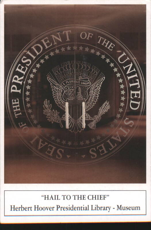 Presidential Seal on Glass Doors, Herbert Hoover Library West Branch Iowa