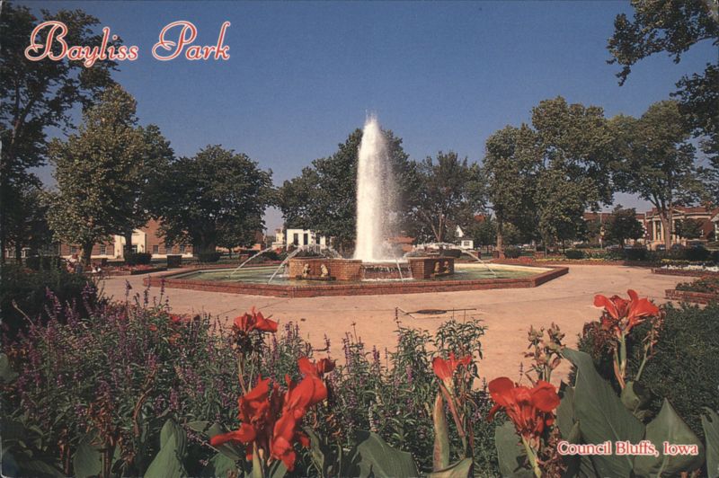 Bayliss Park Fountain - Council Bluffs, IA Iowa John Penrod