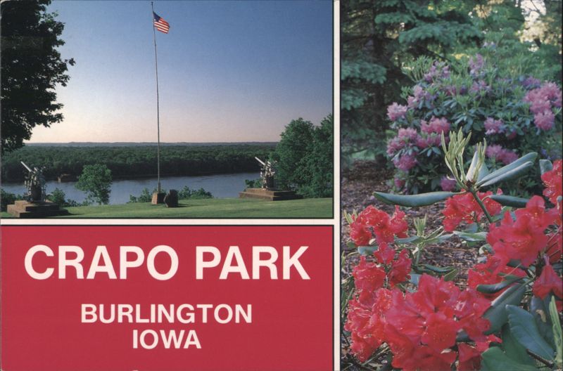 Crapo Park, Burlington, IA - Pike's Landing Site & Gardens Iowa