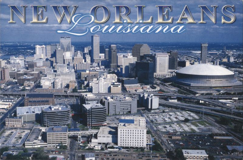 New Orleans Louisiana Skyline with Superdome Werner J. Bertsch