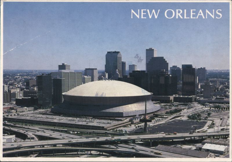 Superdome and Skyline, New Orleans Louisiana