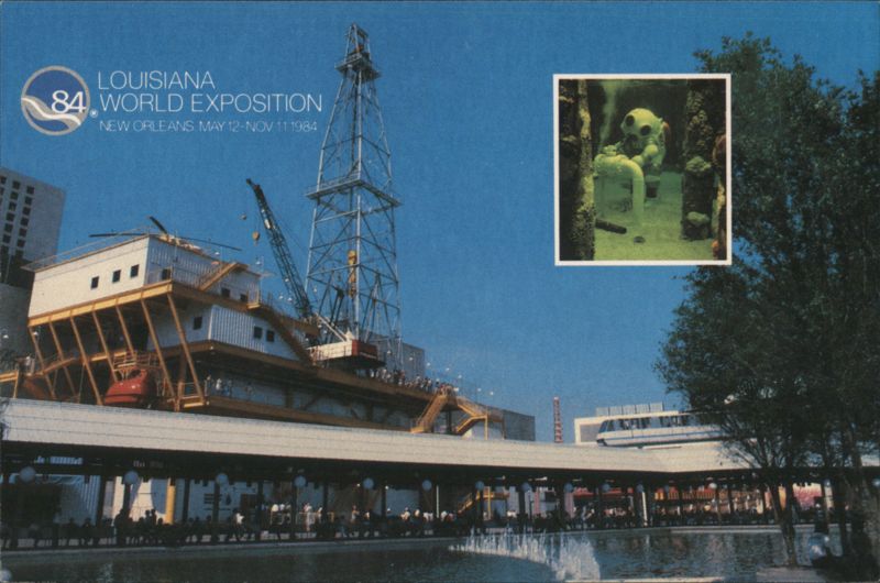 Louisiana World Exposition 1984, Offshore Oil Rig, New Orleans