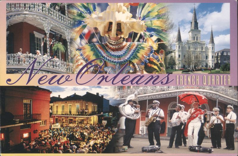 New Orleans French Quarter Landmarks and Street Scenes Louisiana