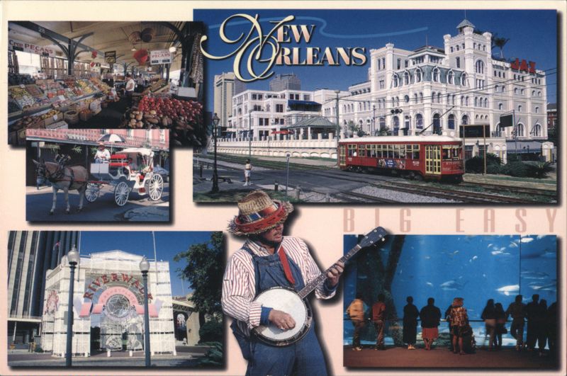 New Orleans: French Market, Streetcar, Aquarium & Music Louisiana