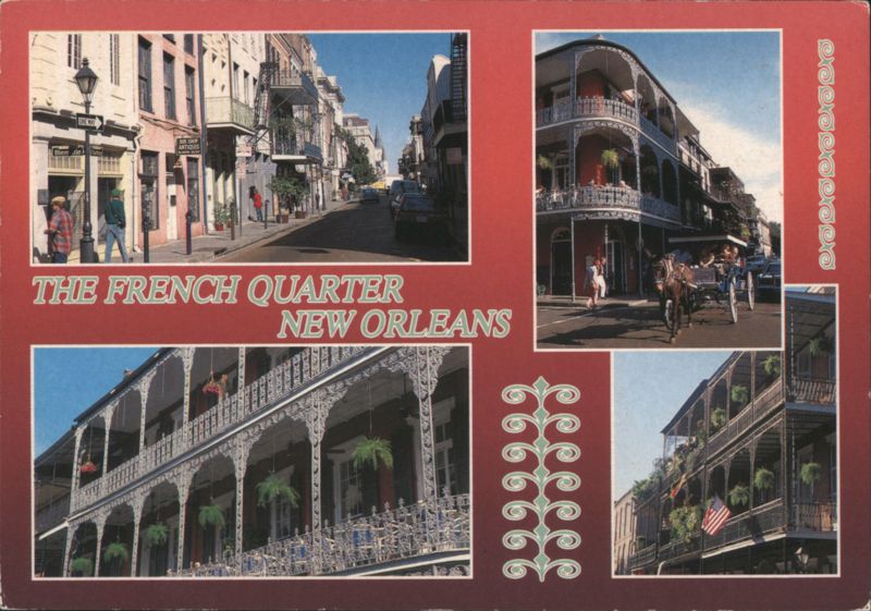 French Quarter New Orleans Ironwork Balconies Street Scenes Louisiana