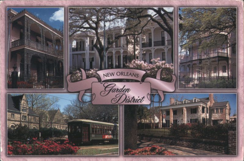 New Orleans Garden District Mansions & Streetcar Louisiana