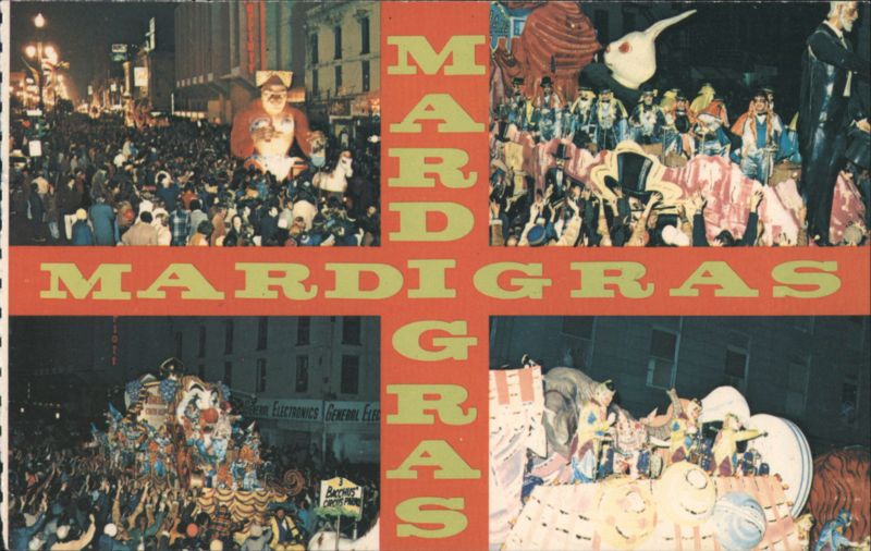 Mardi Gras Parade Scenes, New Orleans Louisiana