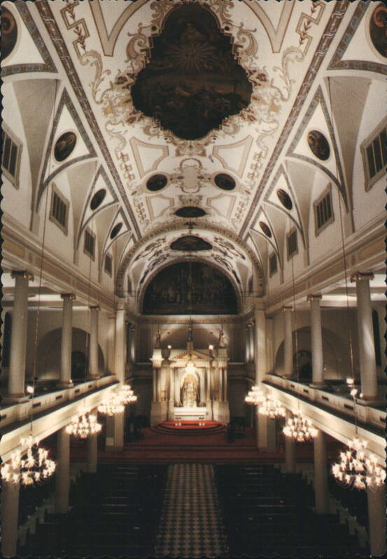 St. Louis Cathedral Nave & Ceiling Mural, New Orleans Louisiana