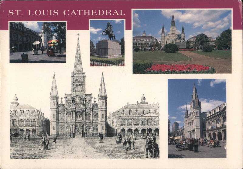 St. Louis Cathedral and Jackson Square, New Orleans Louisiana