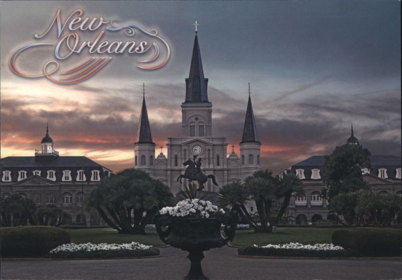 St. Louis Cathedral and Jackson Square, New Orleans Louisiana