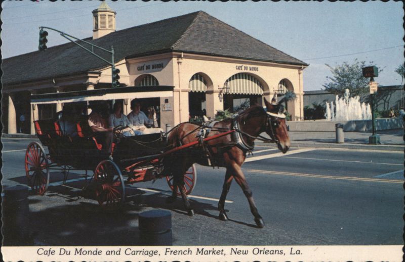 Cafe Du Monde and Carriage, French Market, New Orleans, LA Louisiana