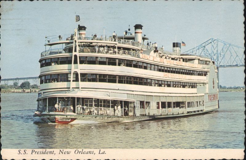 SS President Steamer, Mississippi River, New Orleans, LA Louisiana