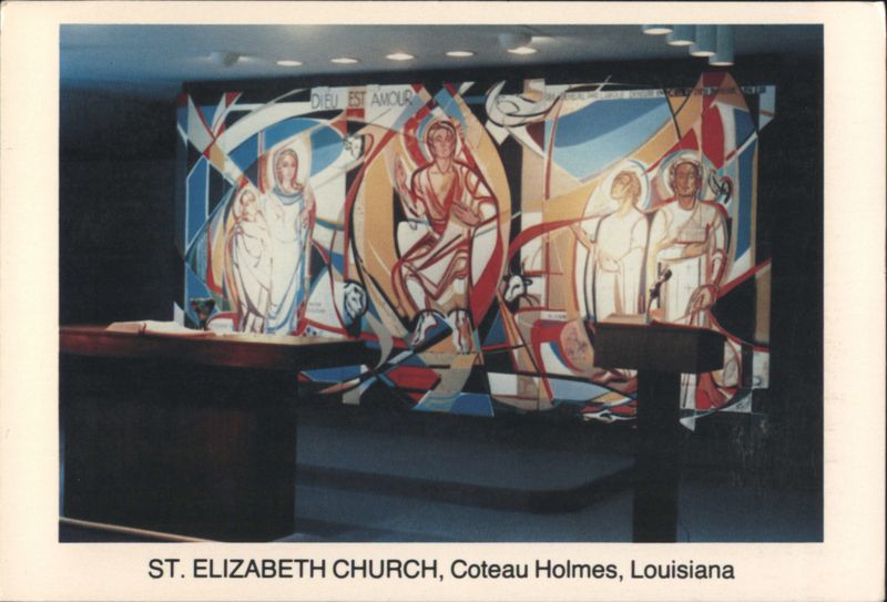 St. Elizabeth Church Interior, Coteau Holmes, Louisiana