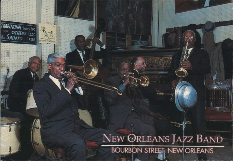New Orleans Jazz Band on Bourbon Street, New Orleans Louisiana
