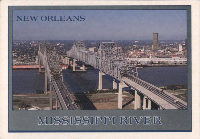 Mississippi River Bridges, New Orleans, Louisiana Ken Raveill