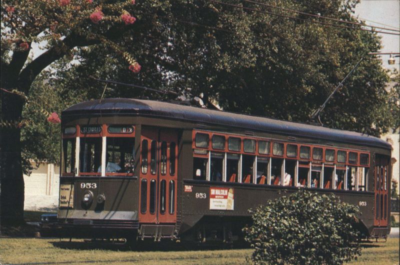 New Orleans Street Car 953 on St. Charles Line Louisiana