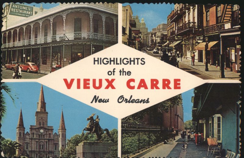 Highlights of Vieux Carre, New Orleans French Quarter Louisiana