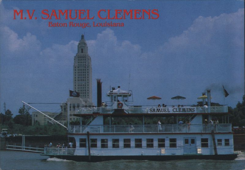 M.V. Samuel Clemens Riverboat, Baton Rouge State Capitol Louisiana