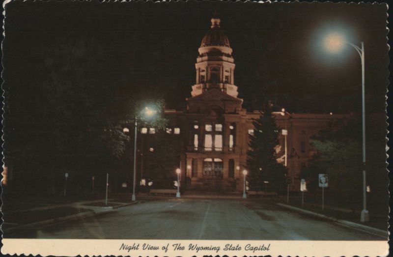 Wyoming State Capitol Night View, Cheyenne