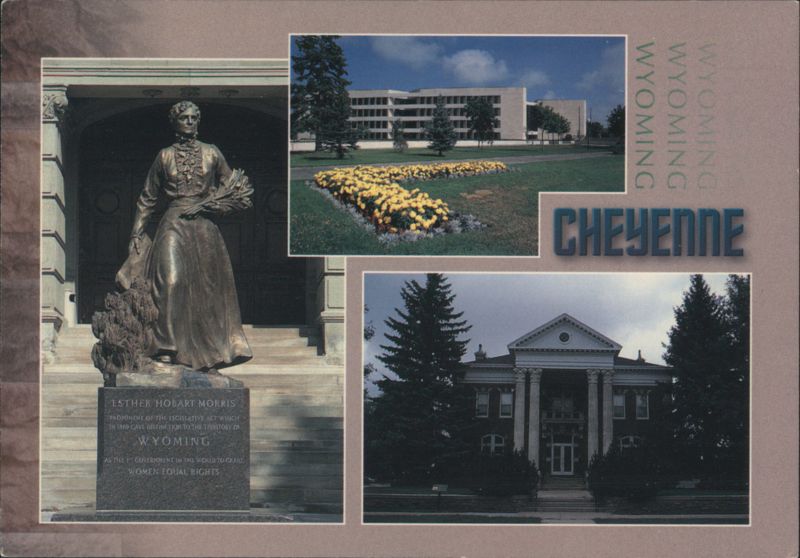Esther Hobart Morris Statue, Governor's Mansion, Cheyenne WY Wyoming