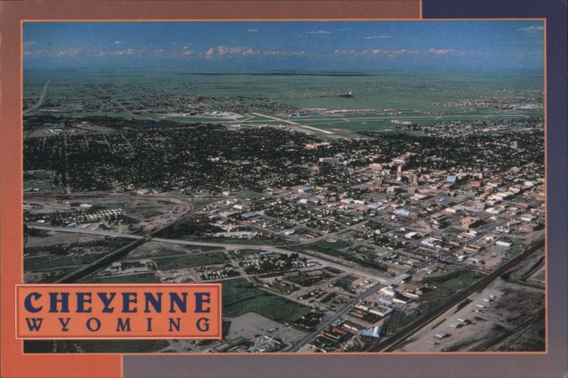 Aerial View of Cheyenne, Wyoming - The Magic City of the Plains