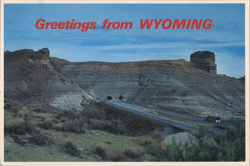 Twin Tunnels on Interstate 80 near Green River, WY Wyoming
