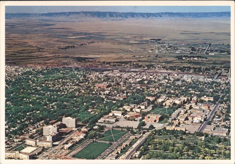 Aerial View of University of Wyoming, Laramie, WY