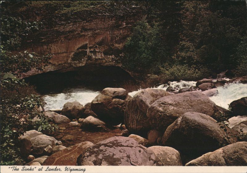 The Sinks of Popo Agie River, Lander, WY Wyoming