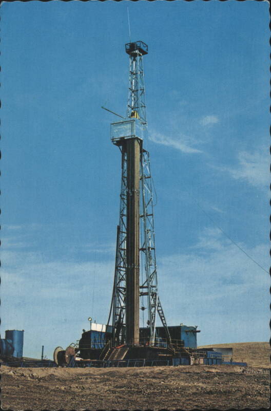 Modern Oil Drilling Rig on Wyoming Prairies Mike Roberts