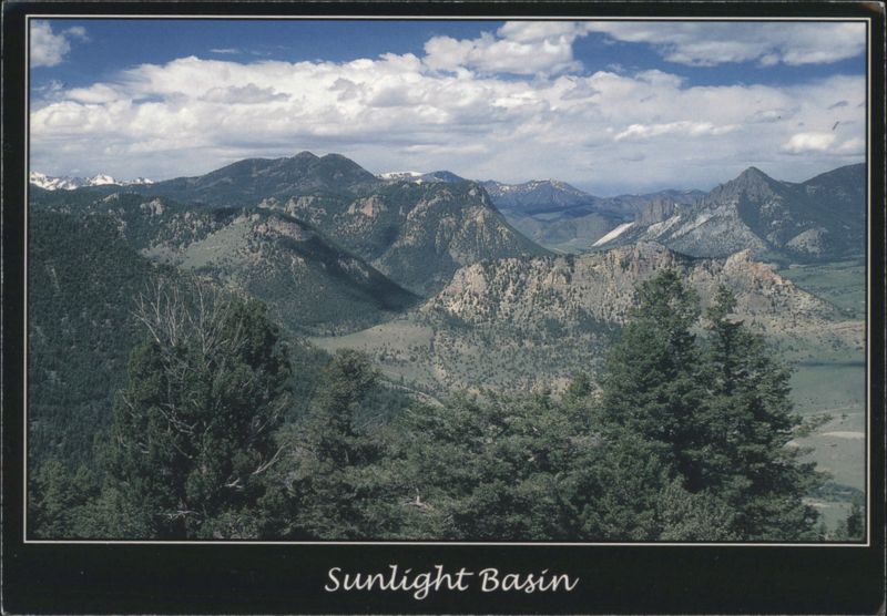Sunlight Basin Mountain Valley Landscape, Wyoming Cody