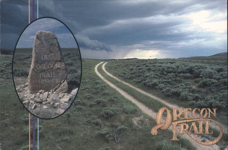 Oregon Trail Marker at South Pass, Wyoming Farson Bill & Jan Moeller