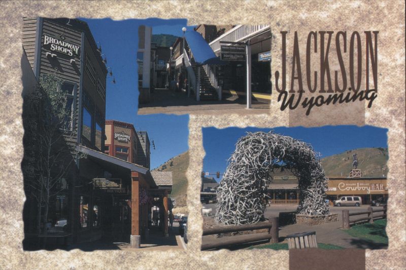 Jackson Wyoming Broadway Shops & Antler Arch Charles D. Thomas