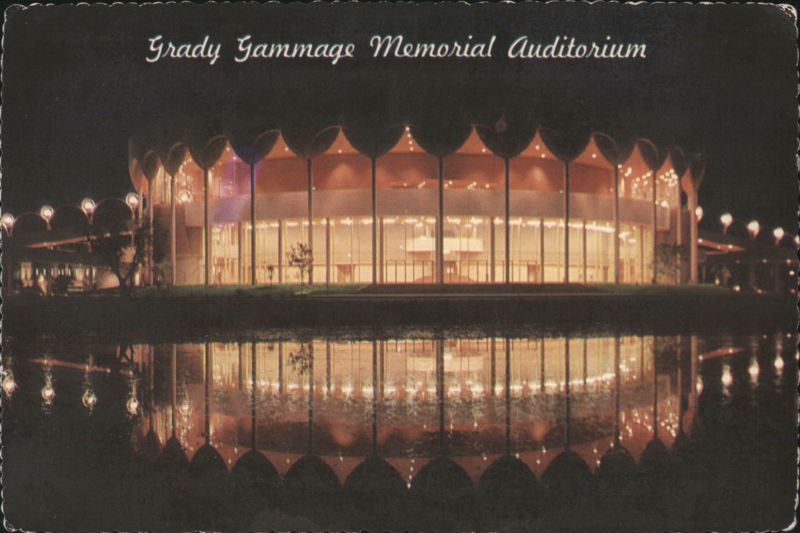 Grady Gammage Memorial Auditorium at Night, Tempe AZ Arizona