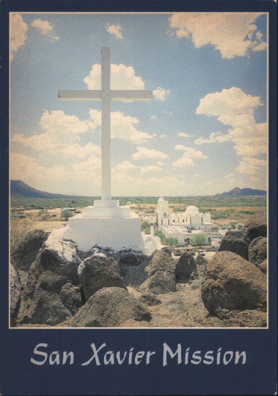San Xavier Mission with Cross, Tucson AZ Arizona Rick Danley