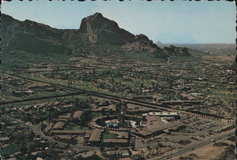 Mountain Shadows Resort & Camelback Mountain, Aerial View Scottsdale Arizona