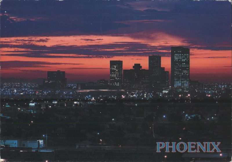Phoenix, Arizona City Skyline at Sunset Dick Dietrich
