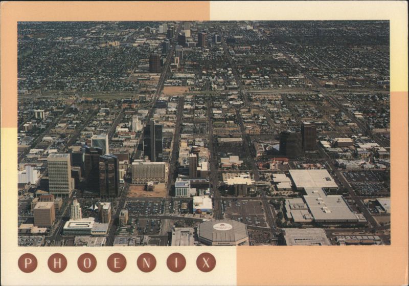 Downtown Phoenix Arizona Aerial Cityscape Bruce Finchum