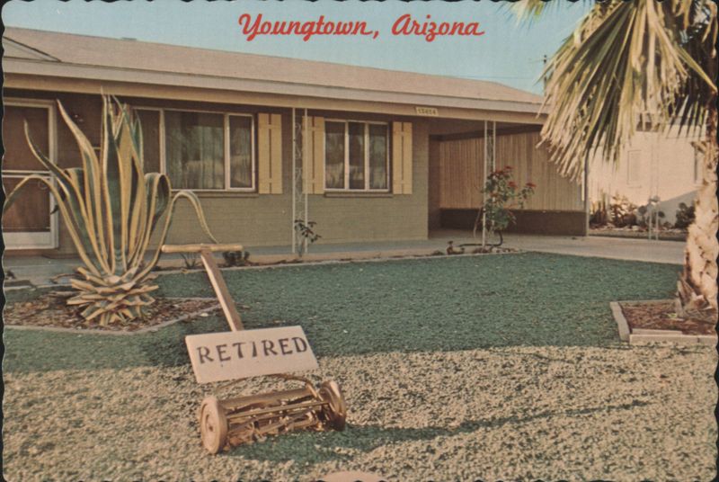 Youngtown, Arizona Retirement Home with Gravel Lawn
