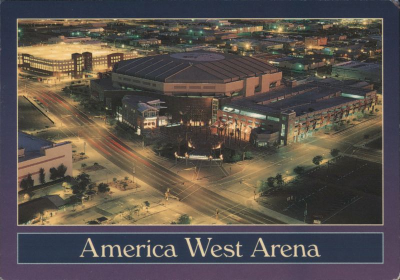 America West Arena Aerial Night View, Phoenix Arizona