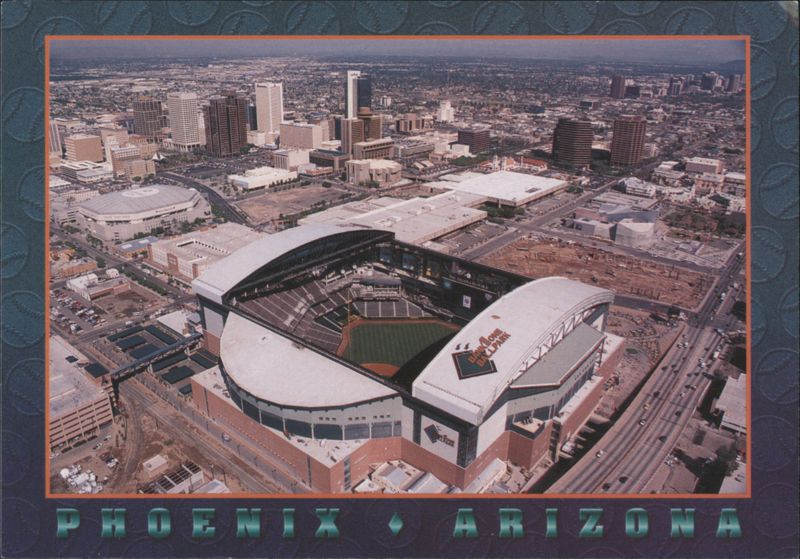 Phoenix Arizona Baseball Park with Retractable Roof