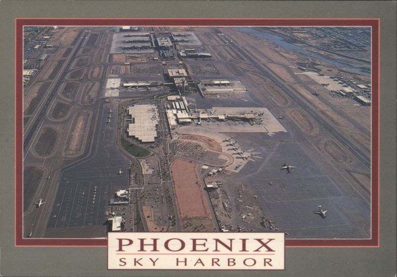 Phoenix Sky Harbor International Airport Aerial View Arizona
