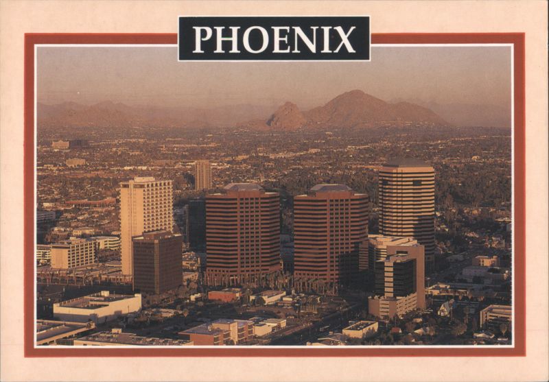 Phoenix High-Rises with Mountains and Old West Traditions Arizona