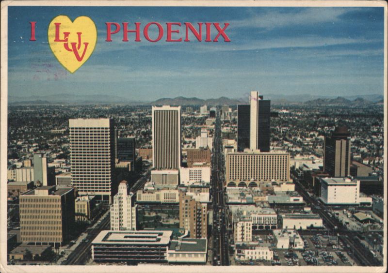 Phoenix Arizona Cityscape Skyscrapers Downtown View