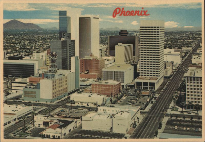 Phoenix AZ Downtown Skyline Aerial View Arizona Dick Kent