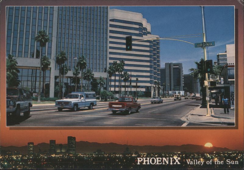 Phoenix Central Avenue Skyscrapers Valley of the Sun Arizona