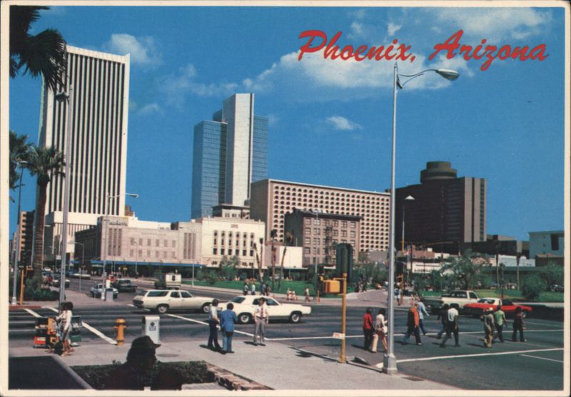 Downtown Phoenix, Arizona Skyline with Valley Bank Center