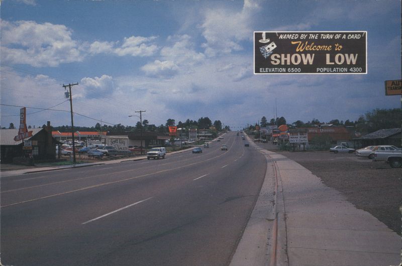 Welcome to Show Low, AZ - Named by Turn of a Card Arizona