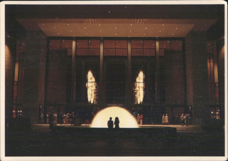 Phoenix Civic Plaza Symphony Hall Exterior at Night Arizona