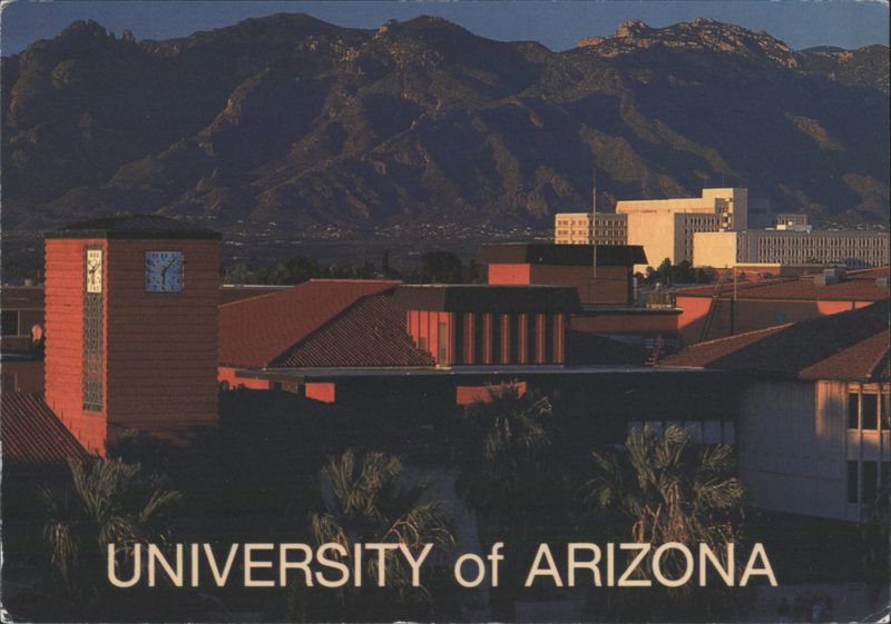 University of Arizona Campus with Santa Catalina Mountains Tucson